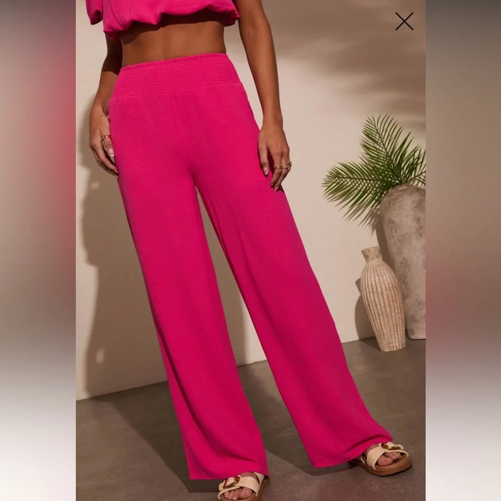 VICI Women's Pink Crop Top & Pants Set - 2 pieces - NWOT - Picture 4 of 13